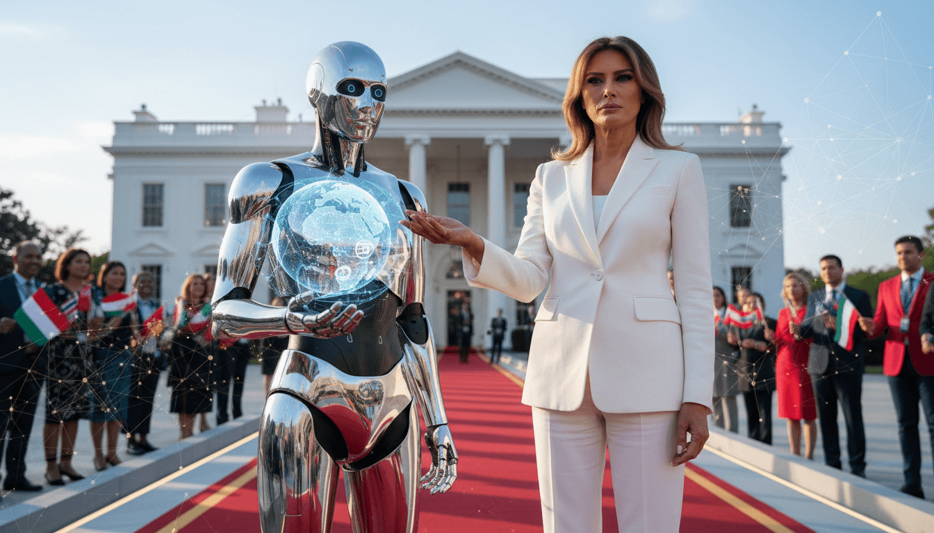Melania Trump Introduces Humanoid Robot at Global Coalition Summit