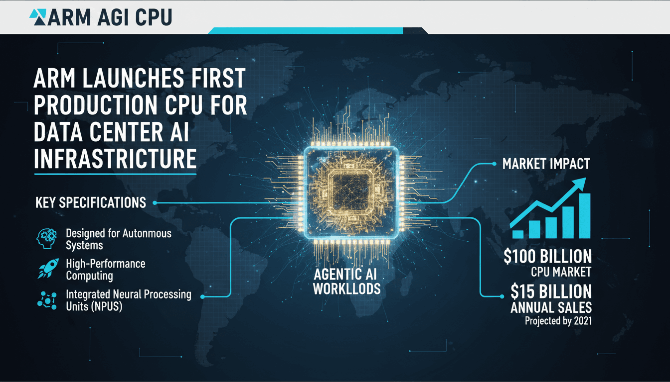 Arm Launches First Production CPU for Data Center AI Infrastructure