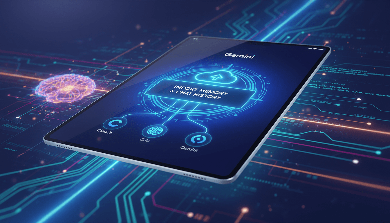 Google Gemini App Introduces Memory Import Feature from Competitors
