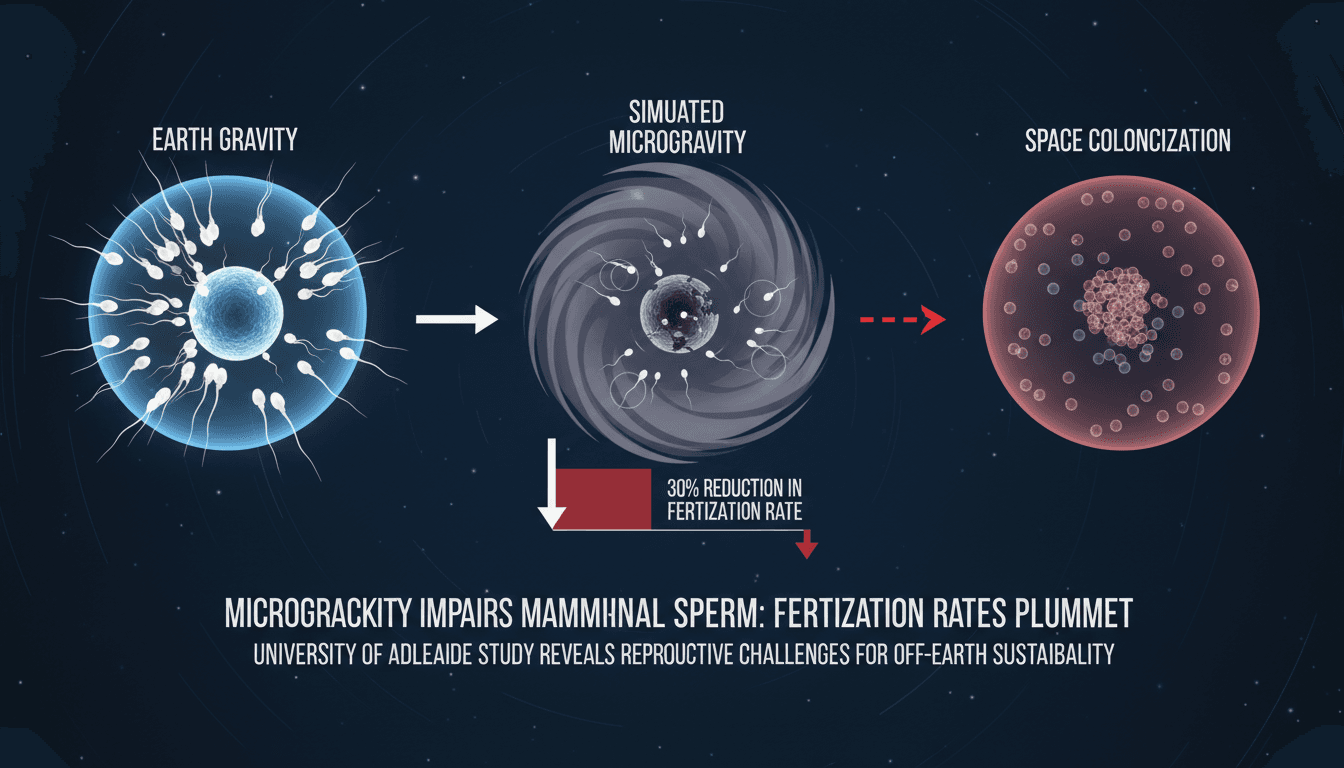 Study Reveals Microgravity Impairs Mammalian Sperm Function and Fertilization Rates