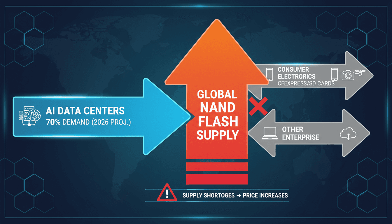 Sony Japan Halts Orders for CFexpress and SD Memory Cards Due to Global NAND Flash Shortage