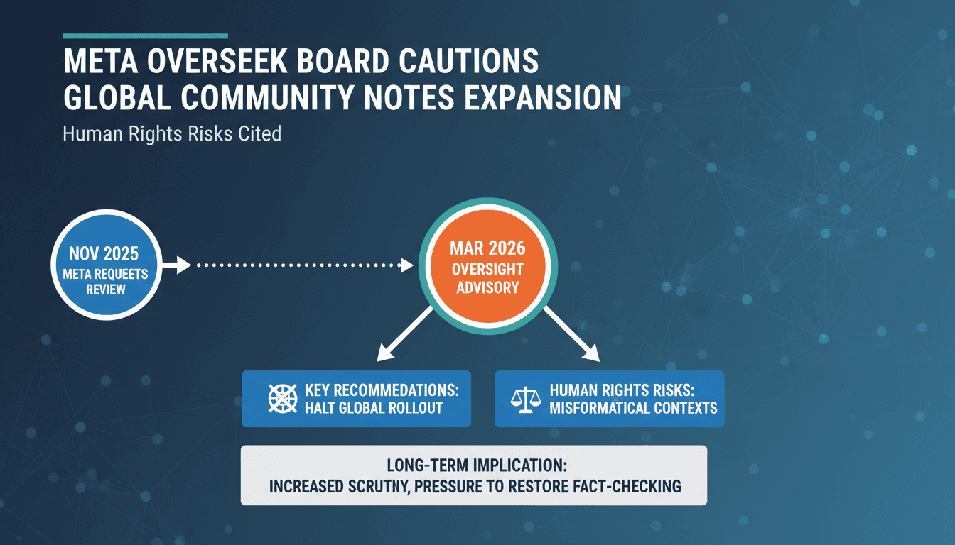 Meta Oversight Board Advises Against Global Expansion of Community Notes Due to Human Rights Risks