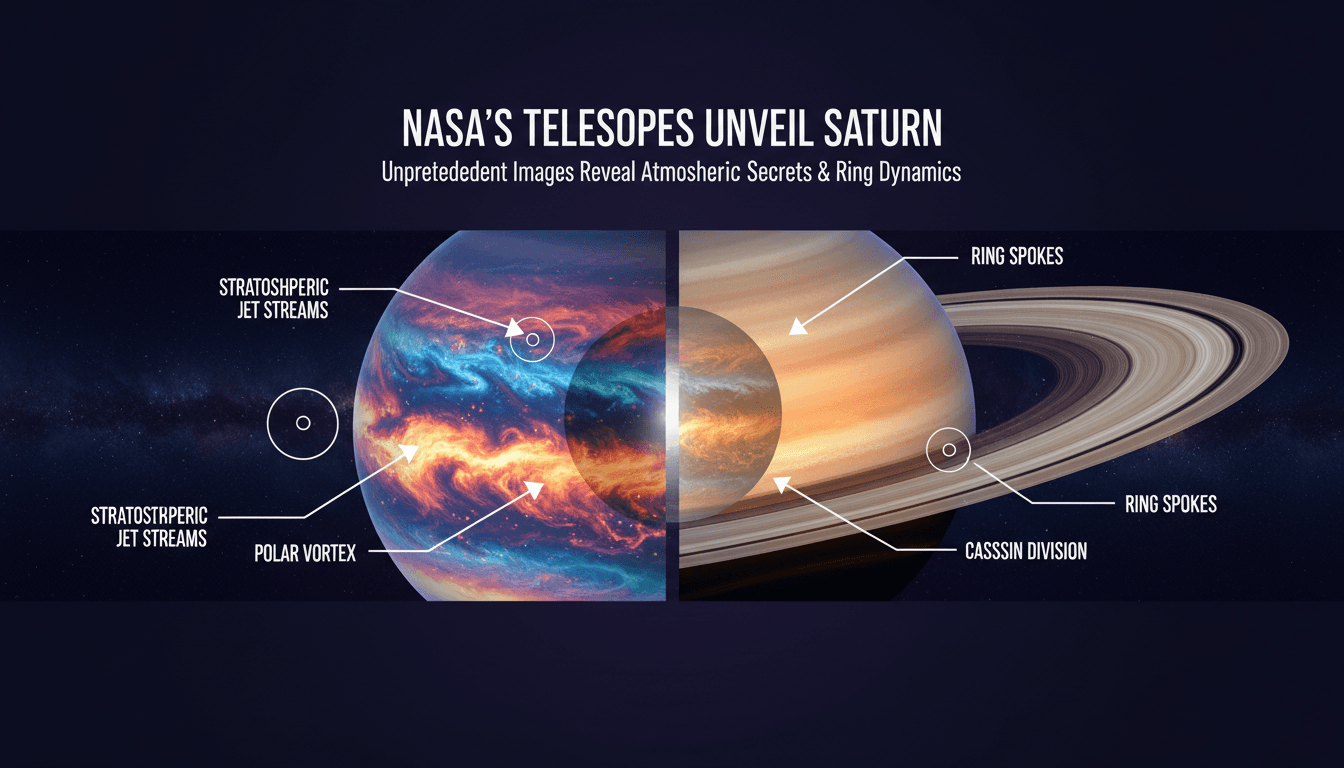 NASA's James Webb and Hubble Telescopes Release Unprecedented Images of Saturn