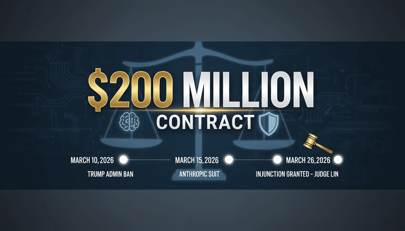 U.S. Judge Blocks Trump Administration Ban on Anthropic AI Models