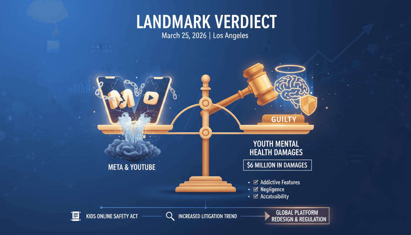 Meta and YouTube Found Liable for Youth Mental Health Damages in Landmark Verdict