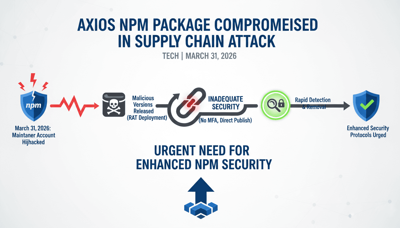 Axios npm Package Compromised in Supply Chain Attack