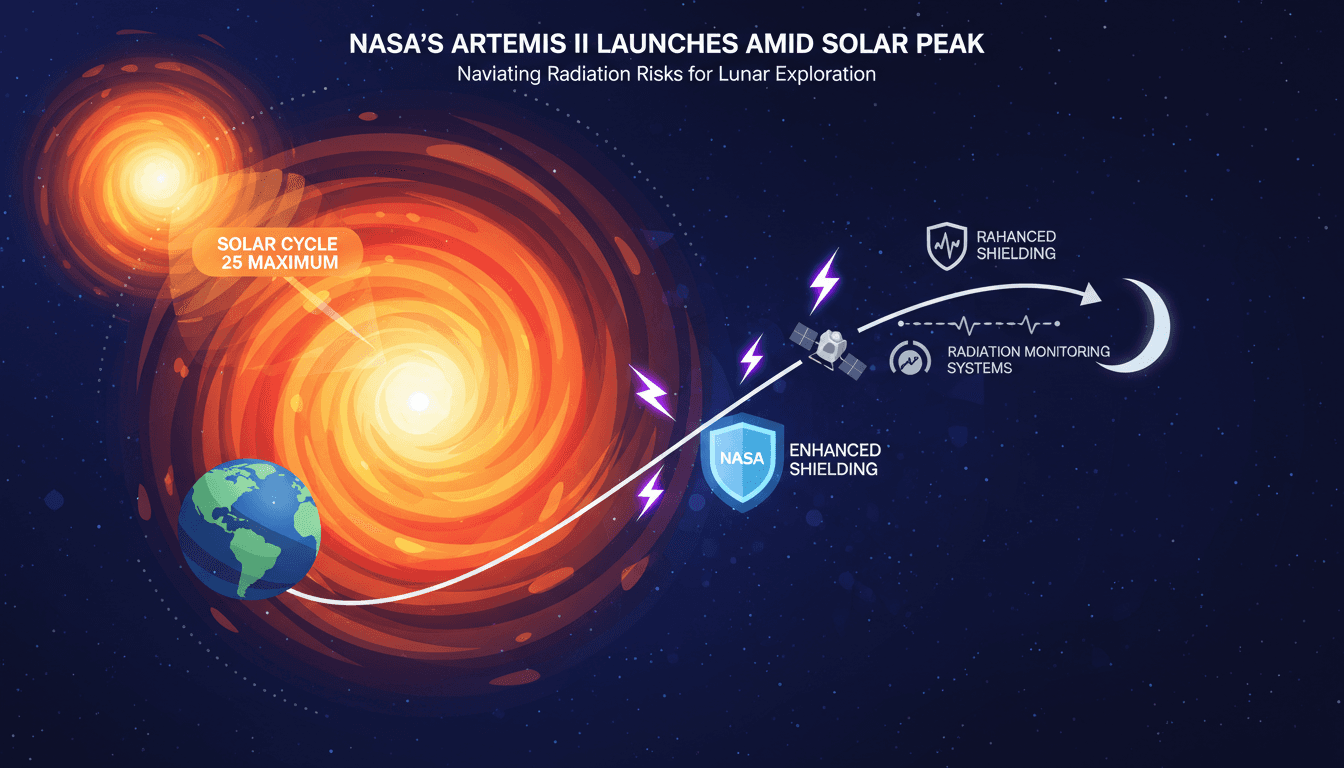 NASA's Artemis II Successfully Launches Amid Solar Cycle 25 Maximum Radiation Risks