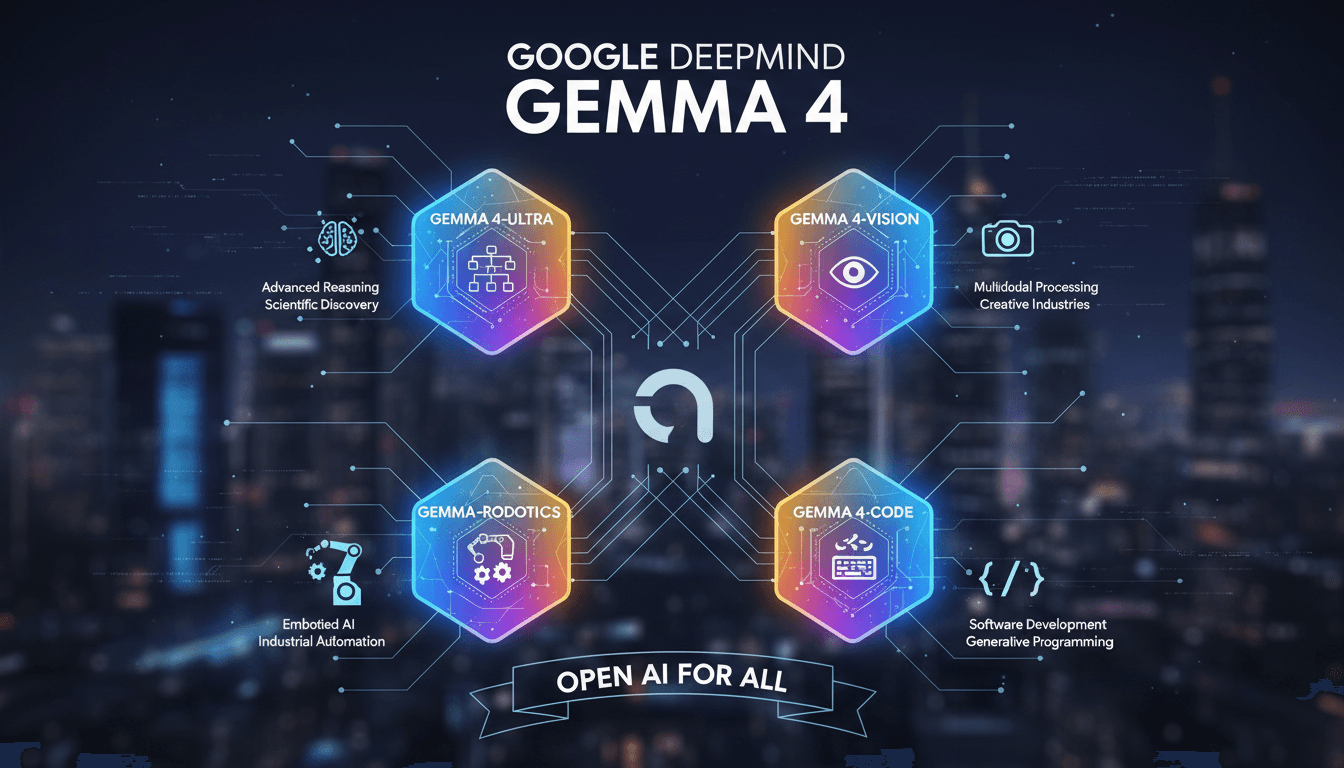 Google DeepMind Releases Gemma 4 Open AI Model Family