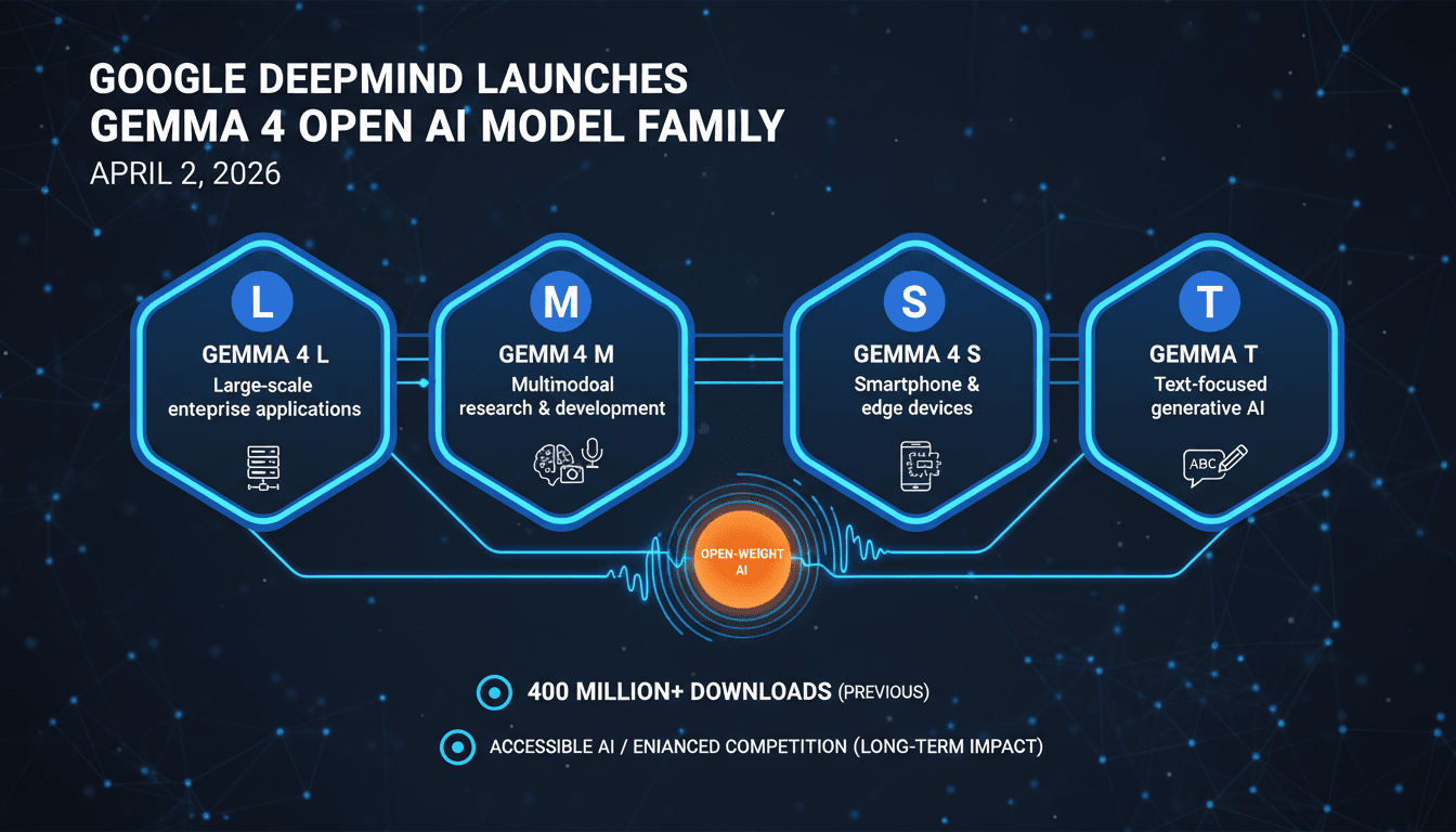 Google DeepMind Launches Gemma 4 Open AI Model Family