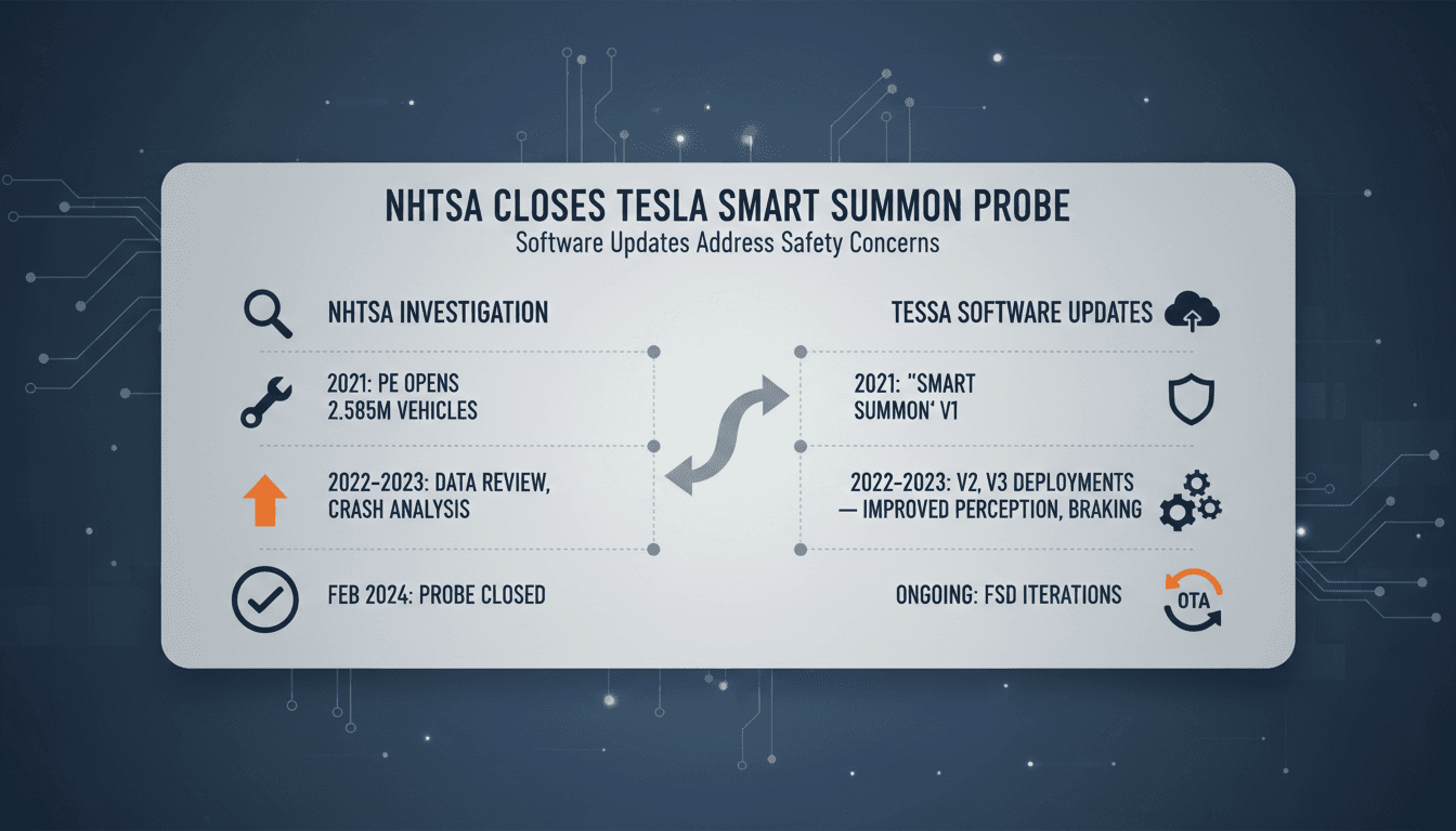 NHTSA Closes Investigation into Tesla's Smart Summon Feature Without Recall