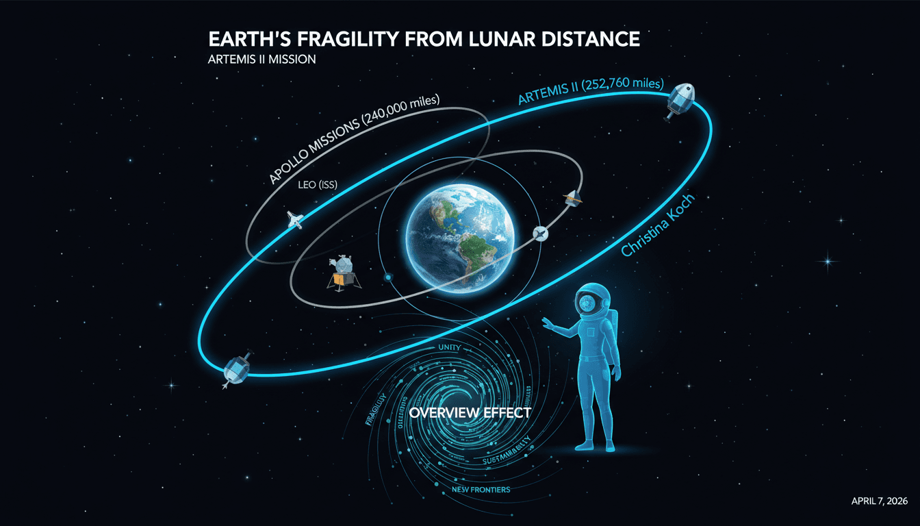 Christina Koch Highlights Earth’s Fragility from Lunar Distance During Artemis II Mission