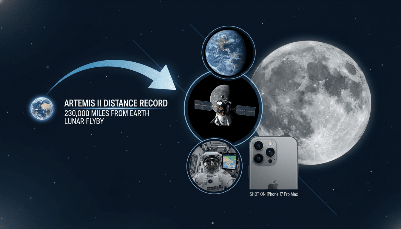 Artemis II Astronauts Capture Lunar Imagery Using iPhone 17 Pro Max
