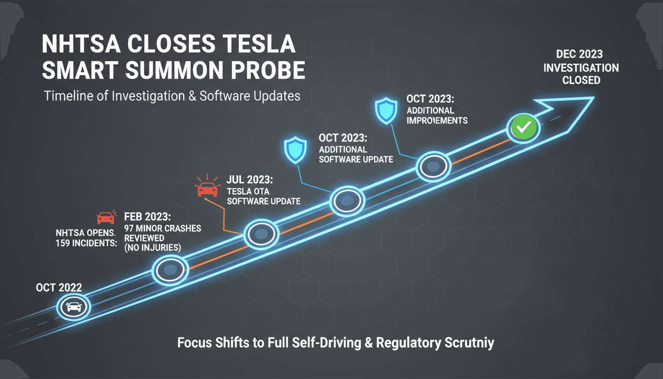 NHTSA Closes Investigation into Tesla's Actually Smart Summon Feature After Minor Crashes