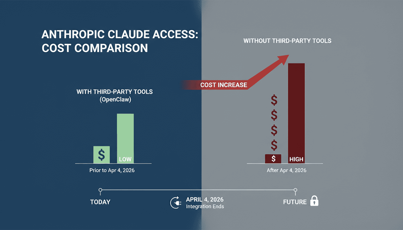 Anthropic Limits Claude Access for Third-Party AI Tools Effective April 4, 2026
