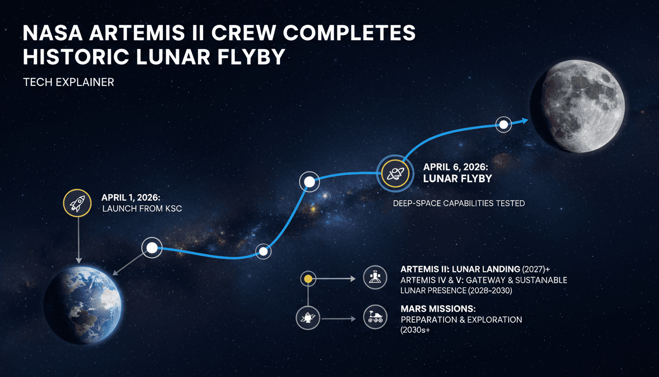 NASA Artemis II Crew Completes Historic Lunar Flyby