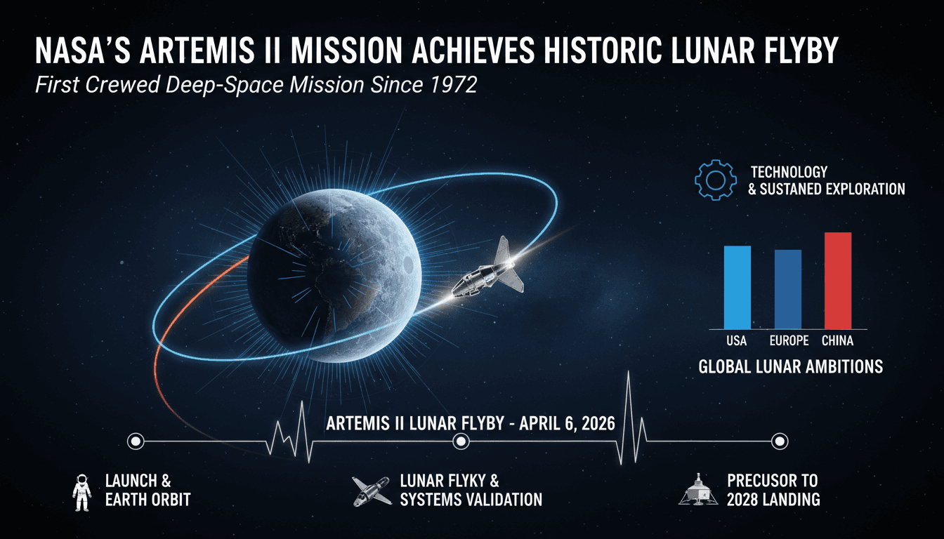 NASA's Artemis II Mission Achieves Historic Lunar Flyby with Crewed Spacecraft