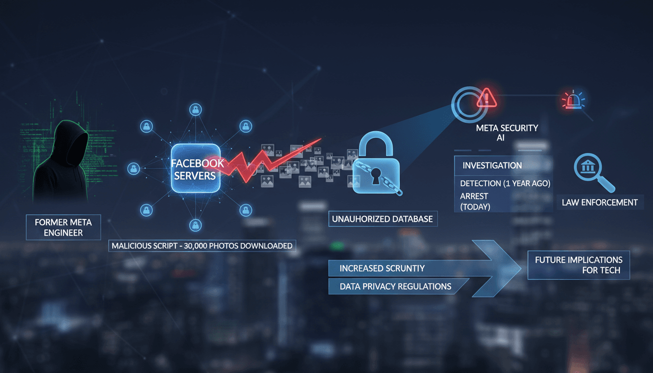 Former Meta Engineer Arrested for Downloading 30,000 Private Facebook Photos