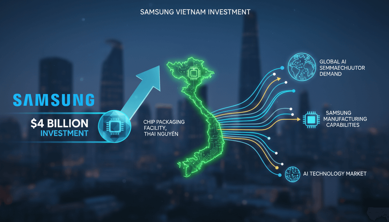 Samsung Electronics to Invest $4 Billion in New Chip Packaging Facility in Vietnam