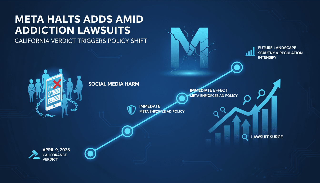 Meta Platforms Halts Ads for Social Media Addiction Lawsuits Following Negligence Verdict