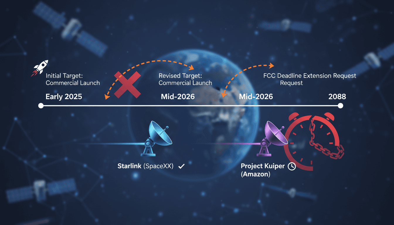 Amazon Delays Launch of Leo Satellite Internet Network to Mid-2026
