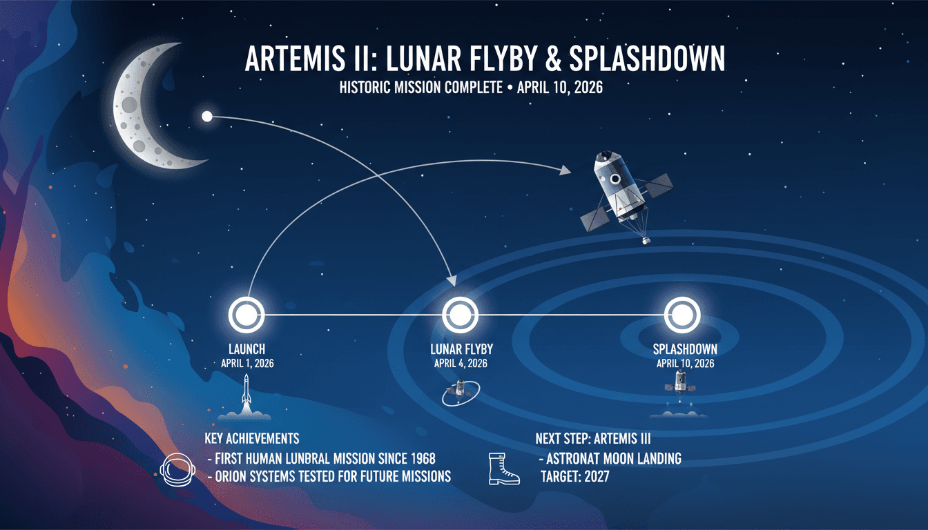 Artemis II Crew Completes Historic Lunar Flyby with Successful Splashdown