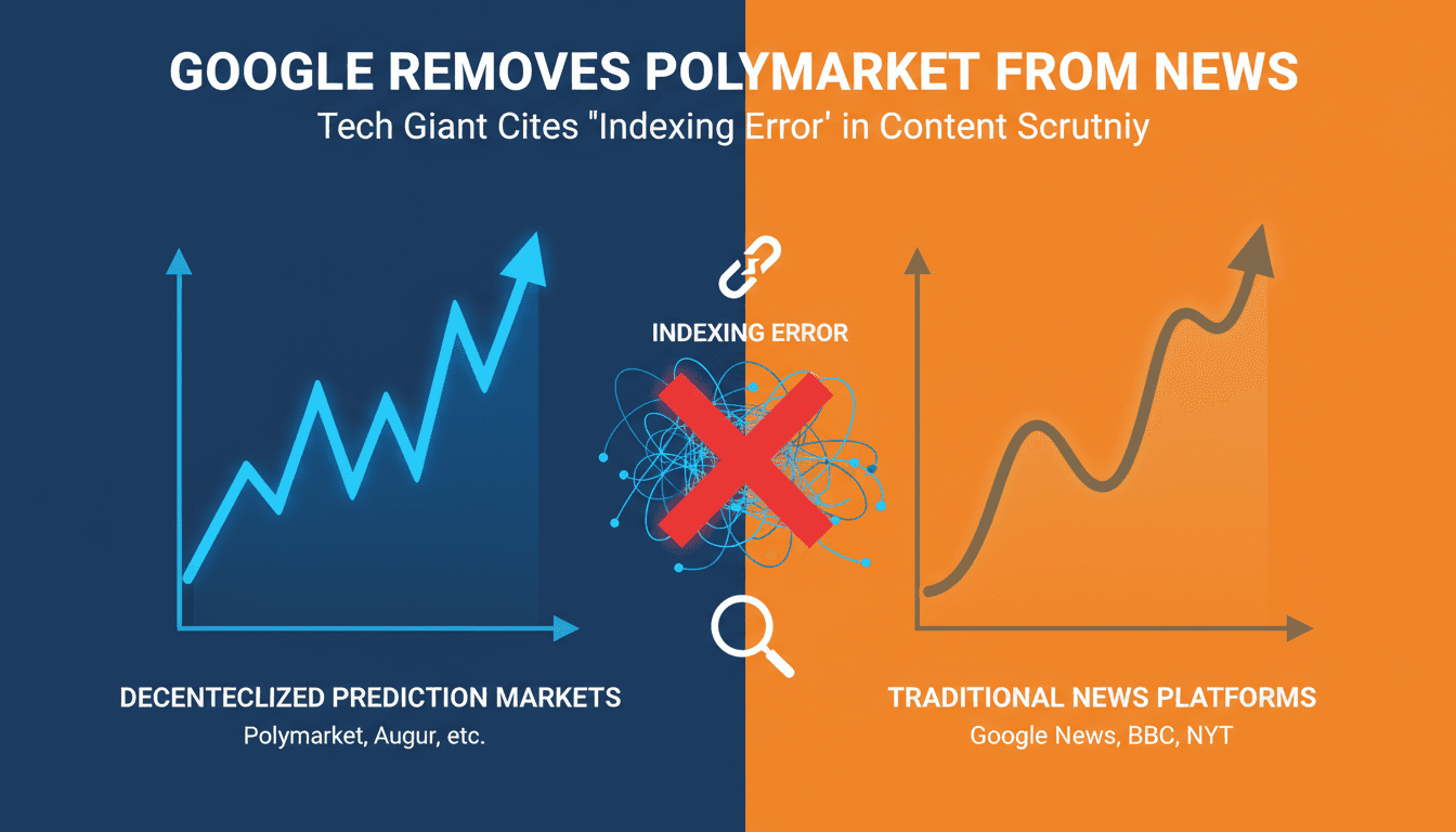 Google Removes Polymarket Links from News Results Due to Indexing Error