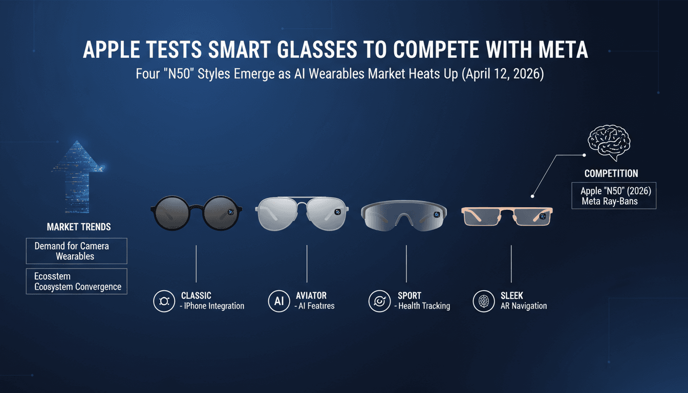 Apple Tests Smart Glasses to Compete with Meta's Ray-Bans
