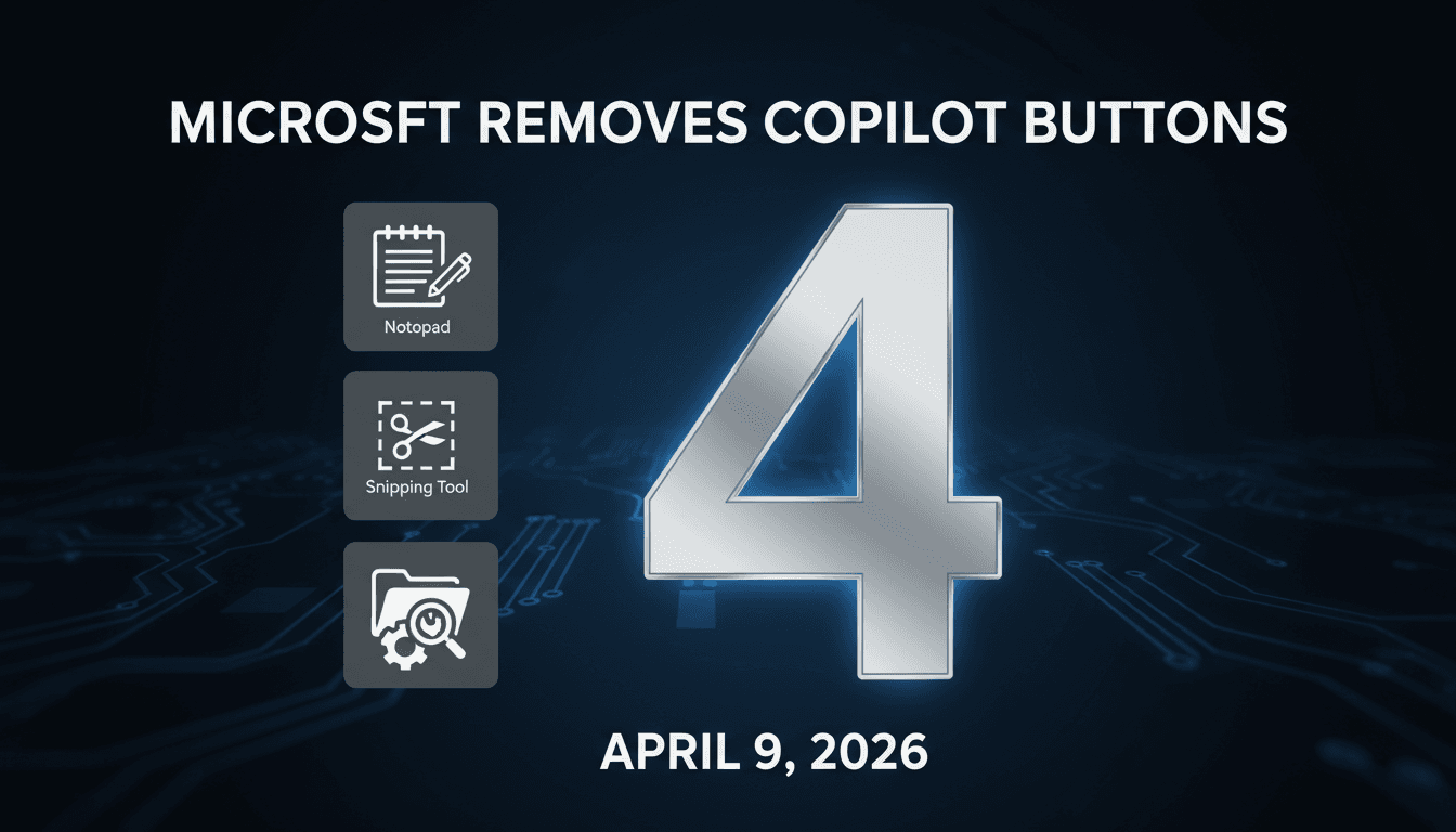 Microsoft Removes Copilot Buttons from Key Windows 11 Applications
