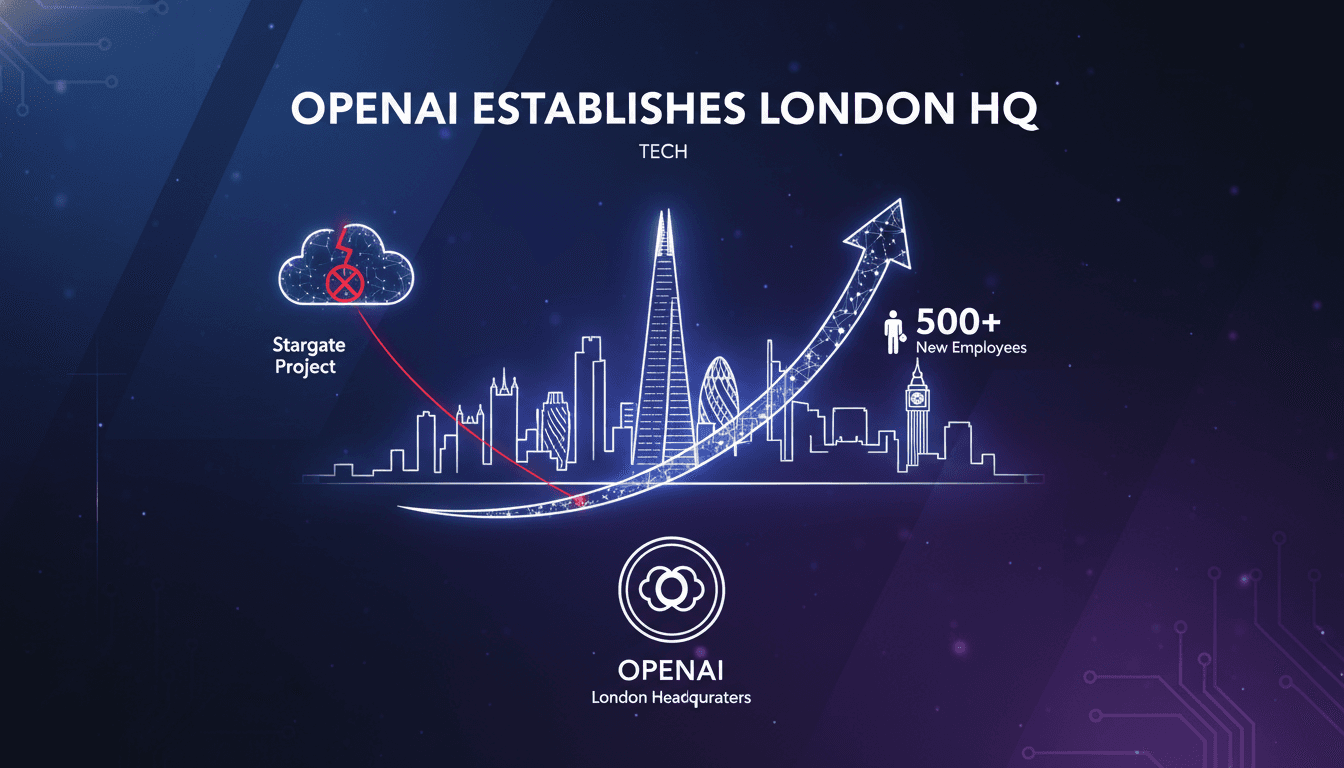 OpenAI Establishes Permanent Headquarters in London After Stargate Project Suspension