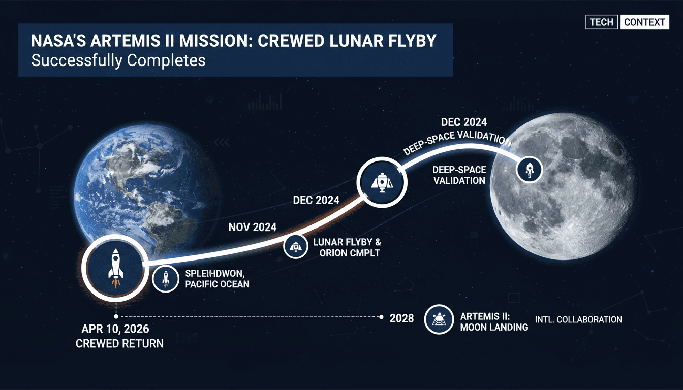 NASA's Artemis II Mission Successfully Completes Crewed Lunar Flyby