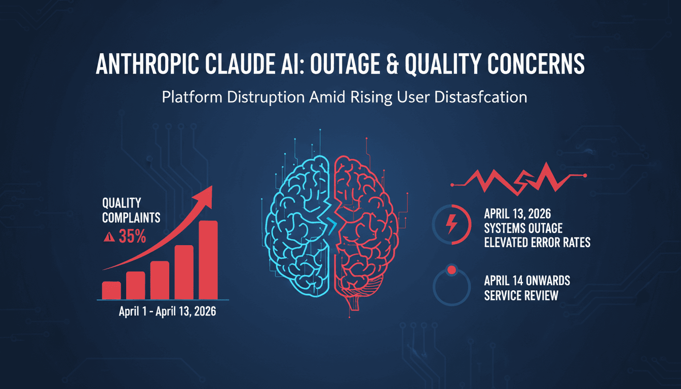 Anthropic Claude AI Experiences Outage Amid Rising Quality Complaints