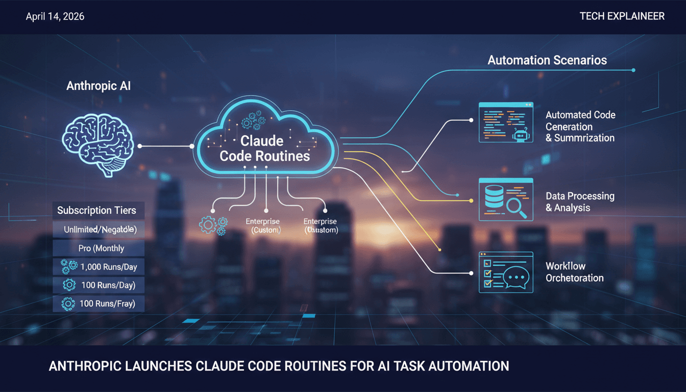 Anthropic Launches Claude Code Routines for AI Task Automation