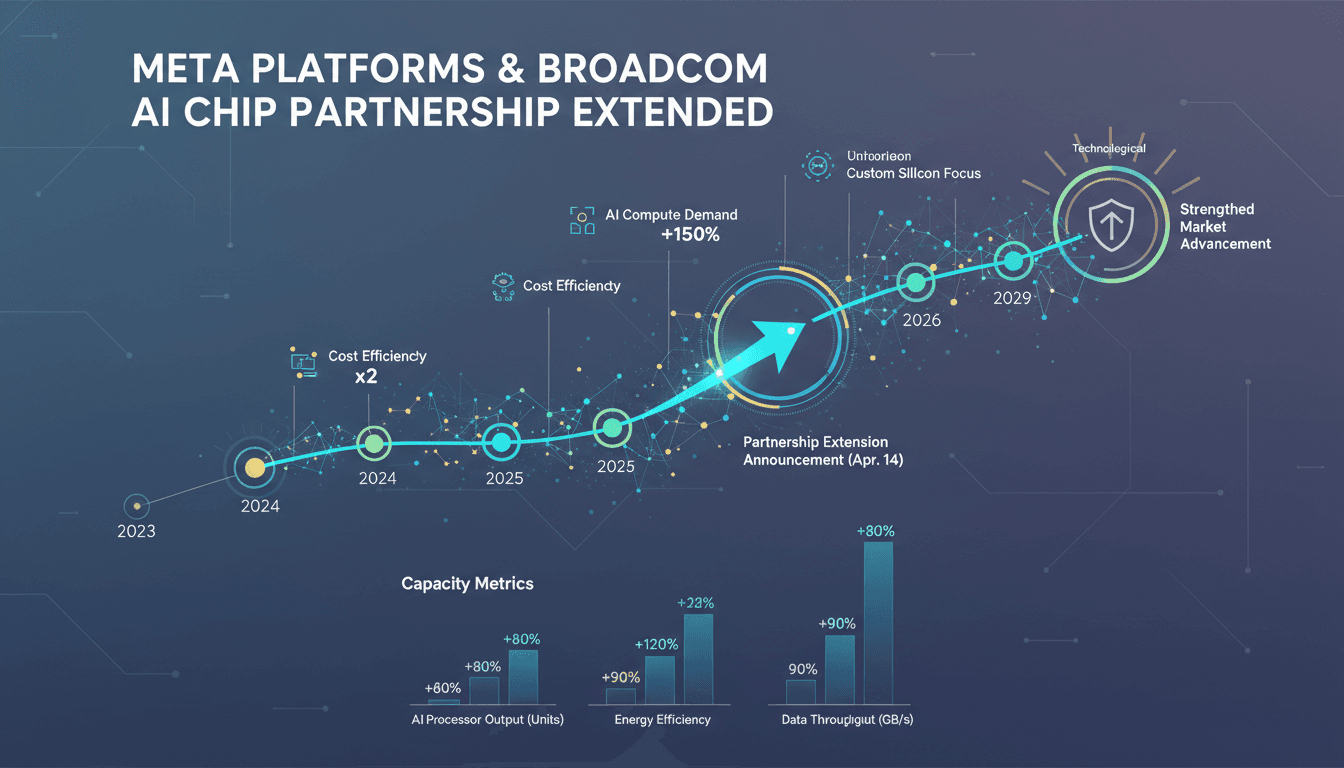 Meta Platforms and Broadcom Extend AI Chip Partnership Through 2029
