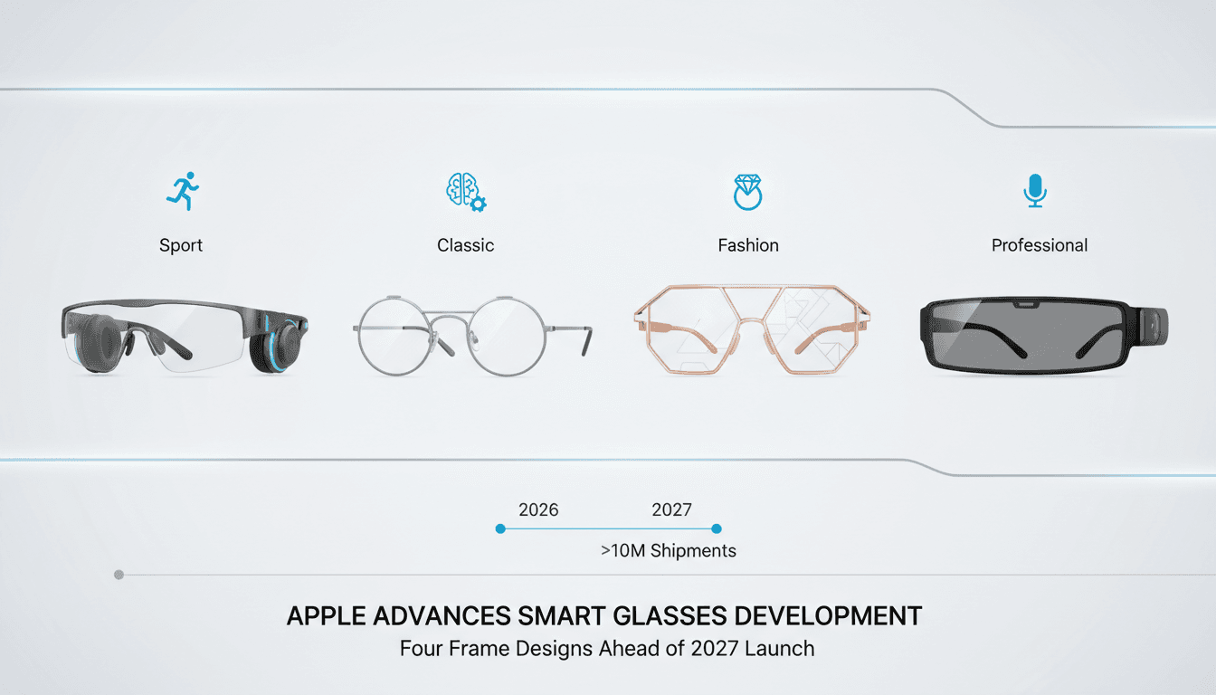 Apple Advances Smart Glasses Development with Four Frame Designs Ahead of 2027 Launch