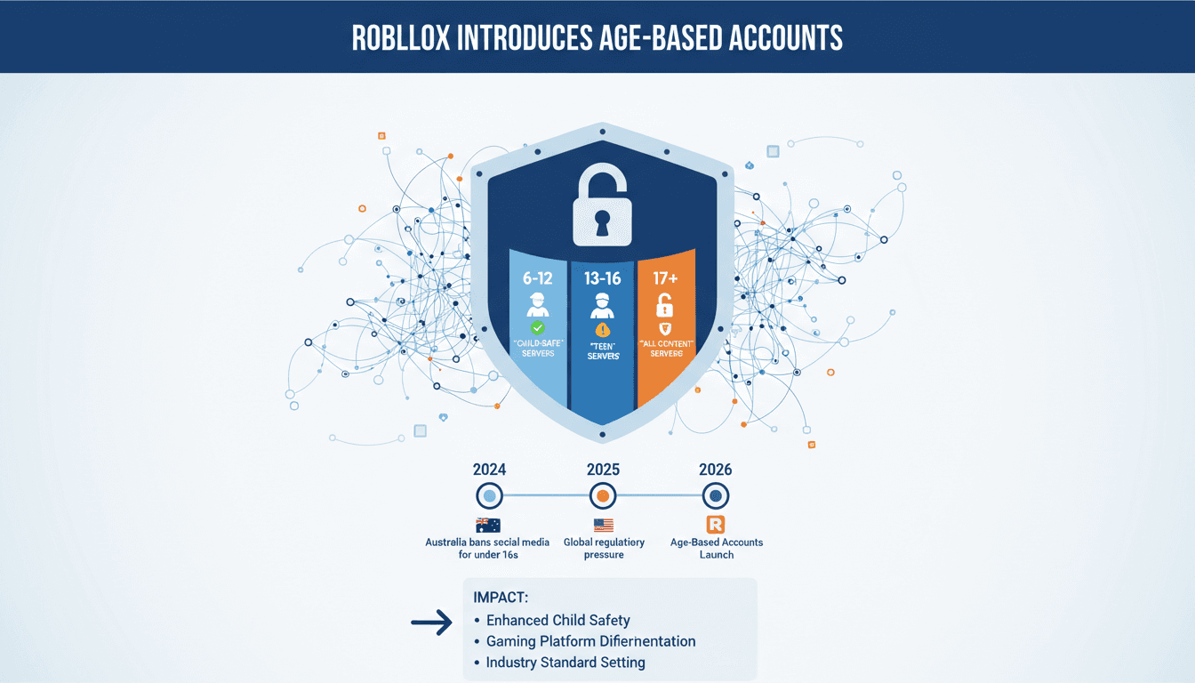 Roblox Introduces Age-Based Accounts to Enhance Child Safety Amid Global Regulatory Pressures