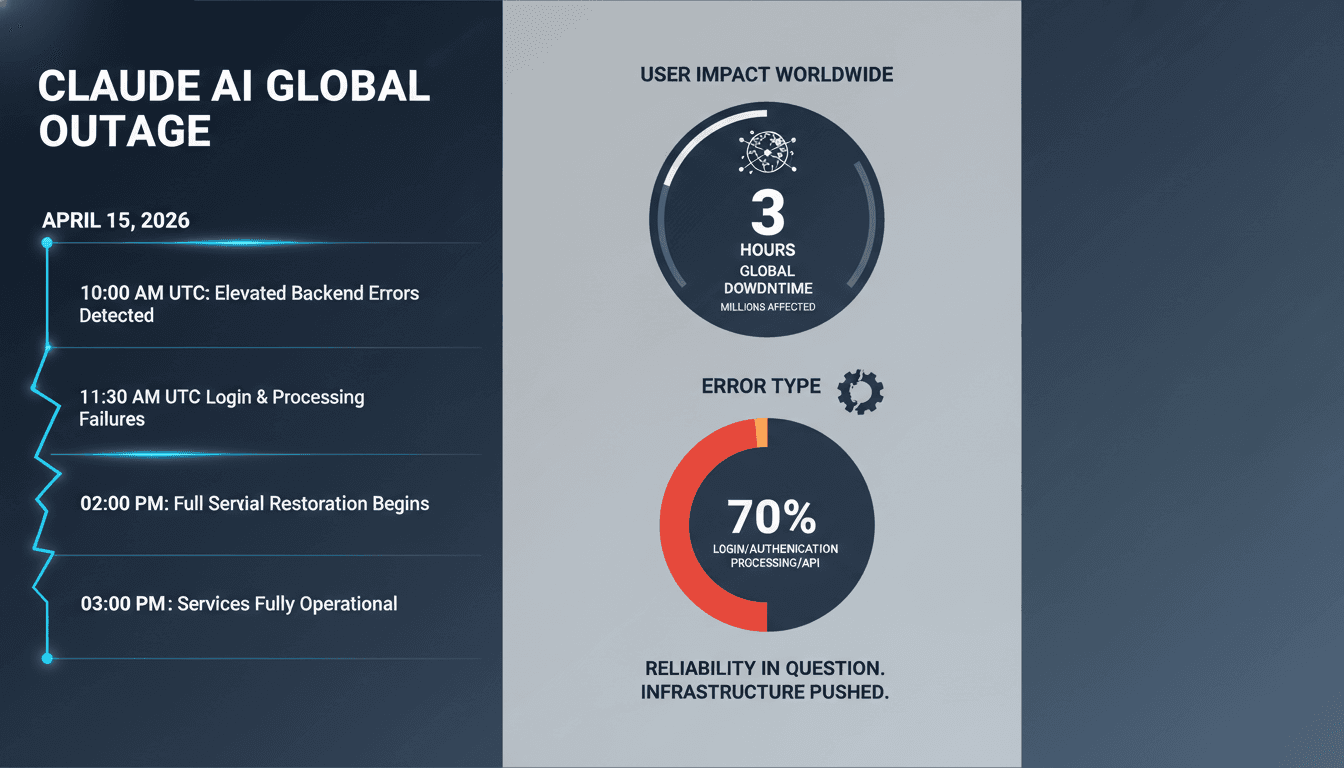 Claude AI Experiences Major Global Outage on April 15, 2026
