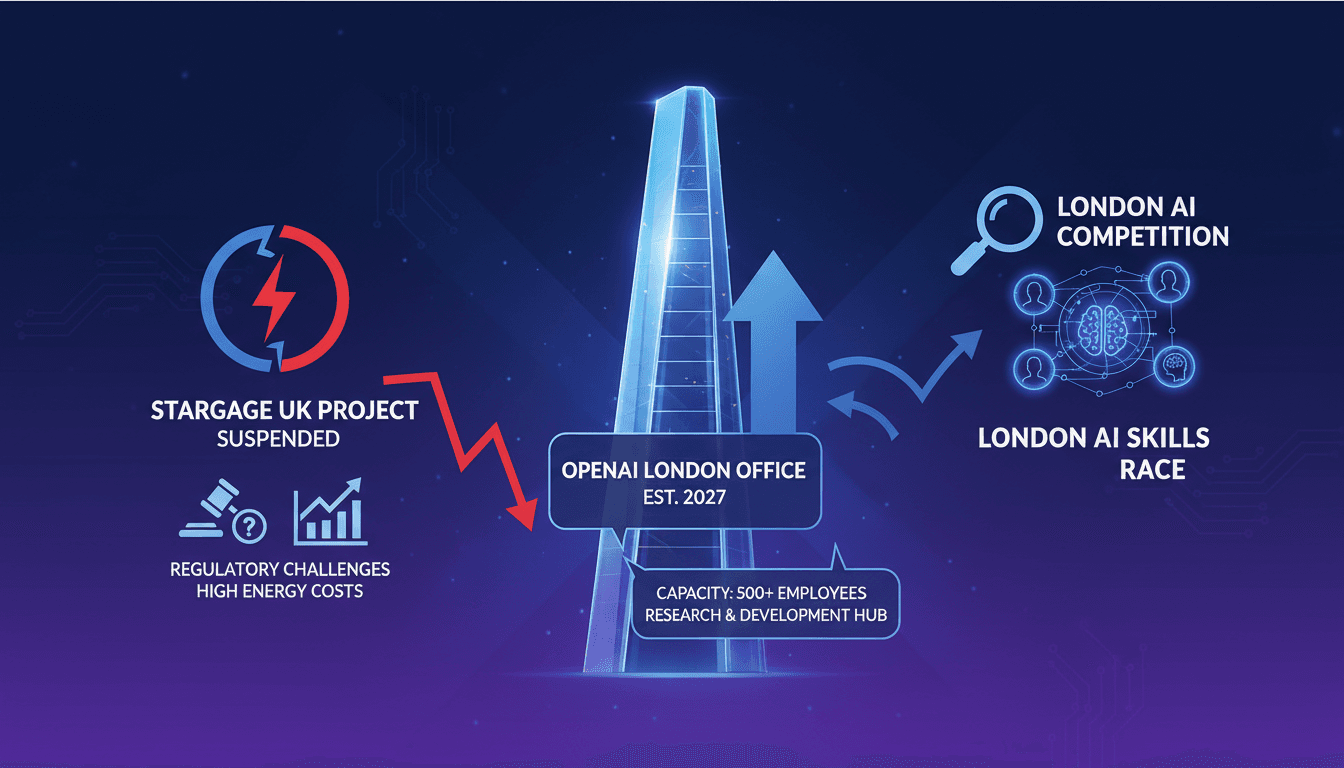 OpenAI Announces First Permanent Office in London Amid Data Center Project Suspension