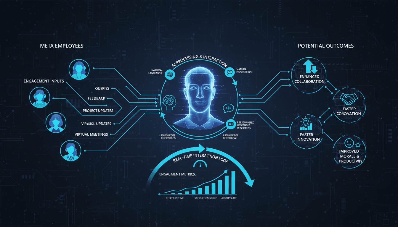 Meta Platforms Creates AI Digital Twin of CEO Mark Zuckerberg for Employee Engagement