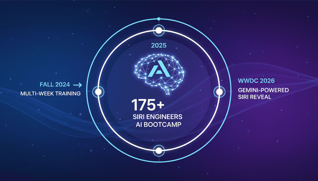 Apple Sends Siri Engineers to AI Bootcamp Amid Organizational Changes