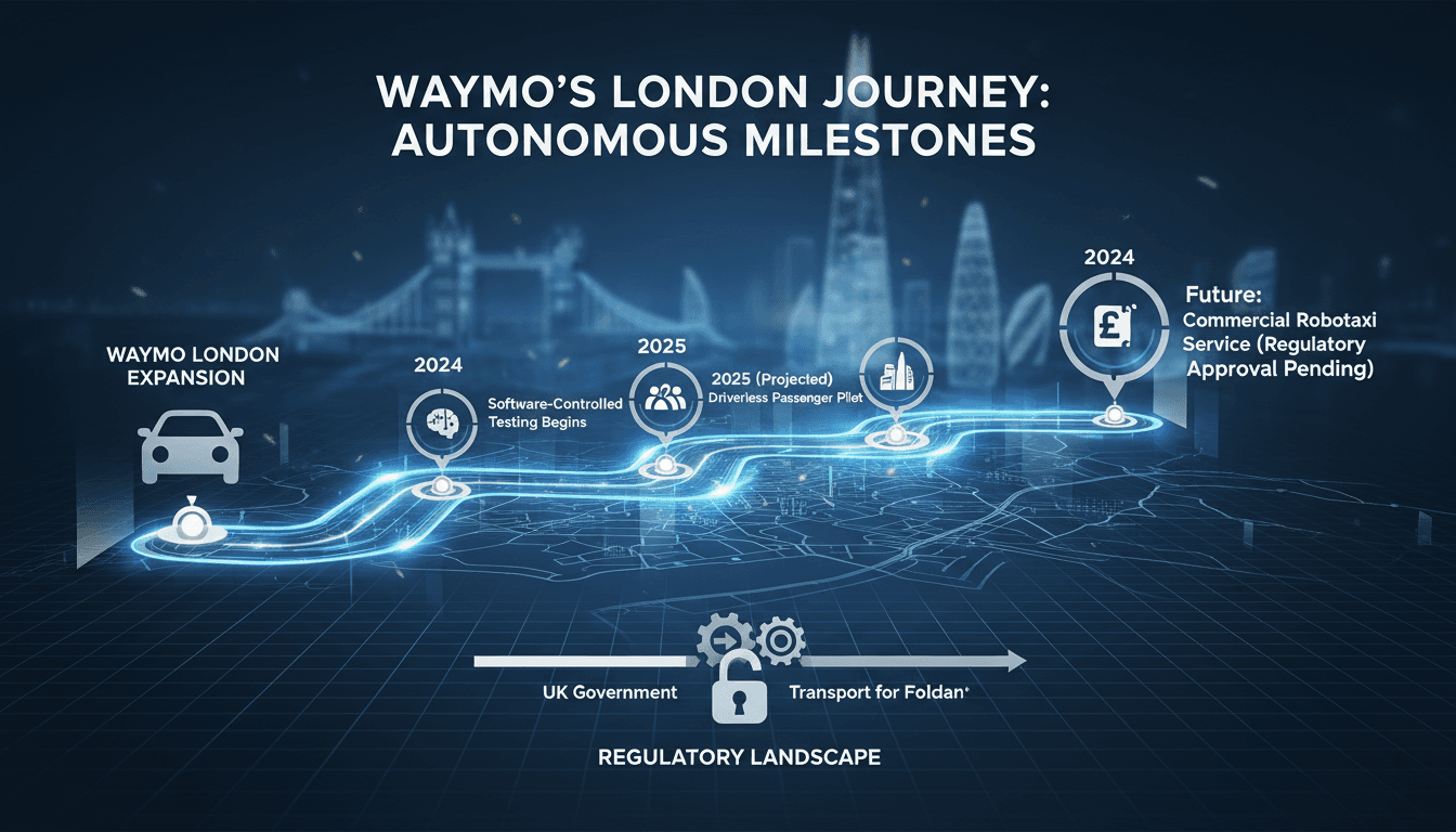Waymo Launches Autonomous Vehicle Testing in London Amid Regulatory Landscape