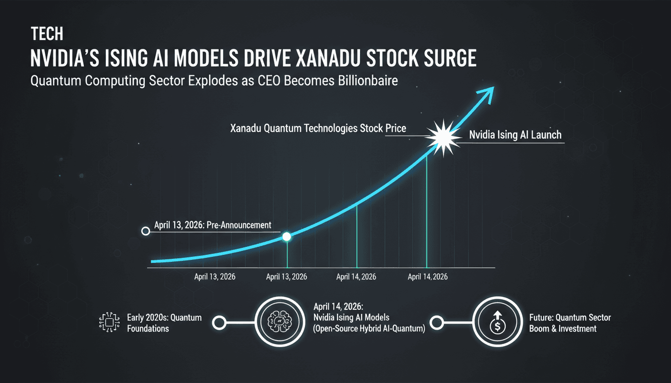 Nvidia's Ising AI Models Launch Drives Xanadu Quantum Technologies Stock Surge and CEO Becomes Billionaire