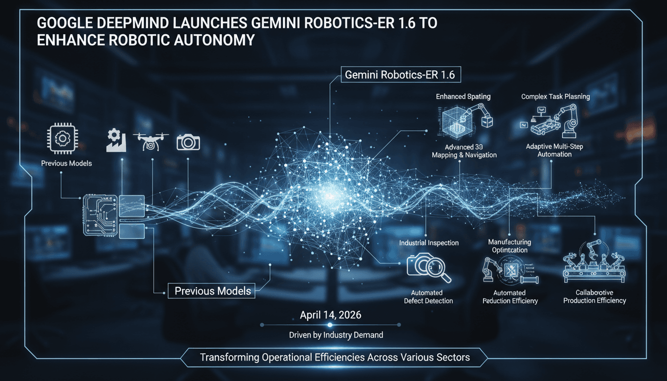 Google DeepMind Launches Gemini Robotics-ER 1.6 to Enhance Robotic Autonomy