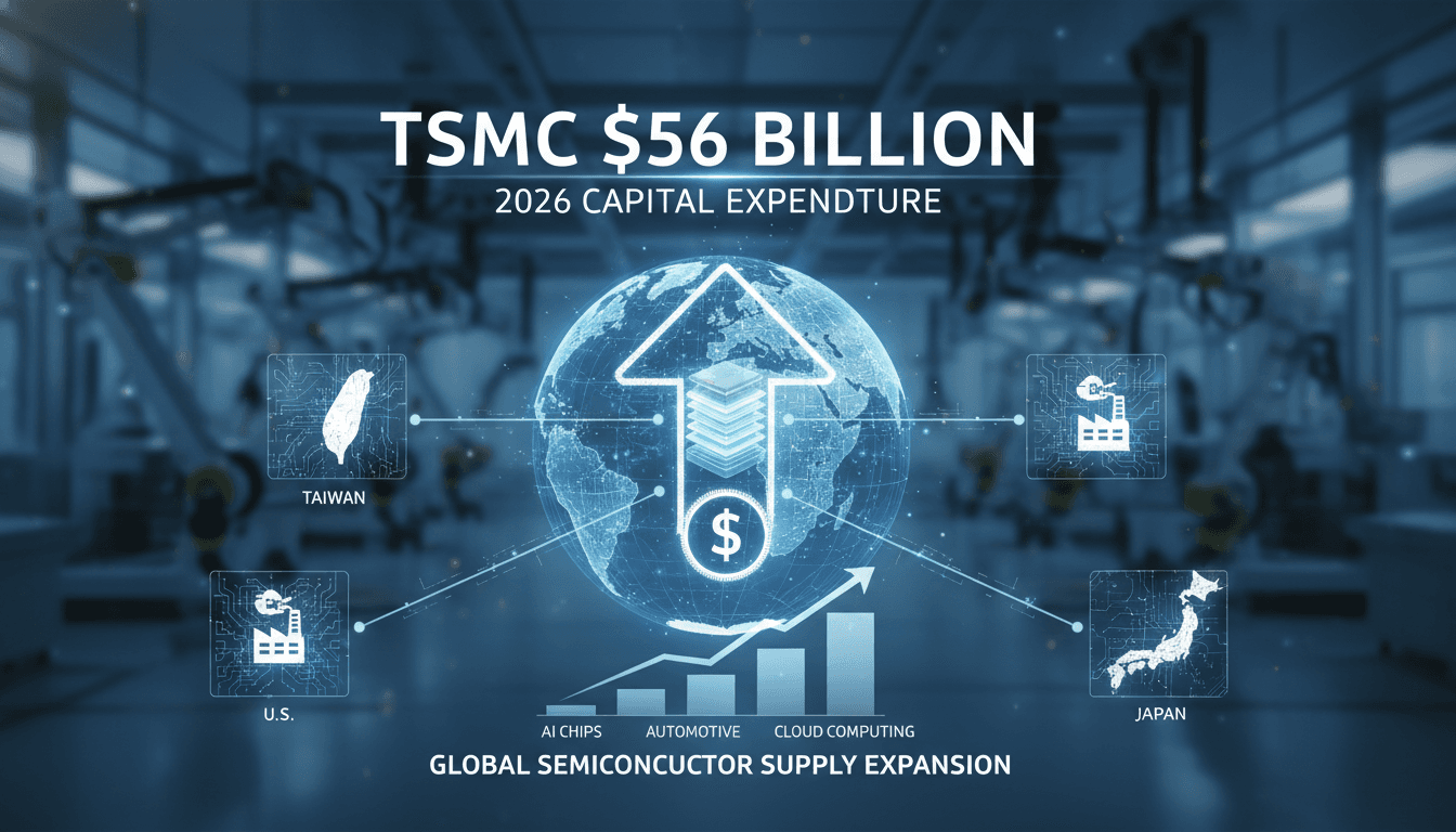 TSMC to Invest $56 Billion in 2026 to Expand AI Chip Production Capacity