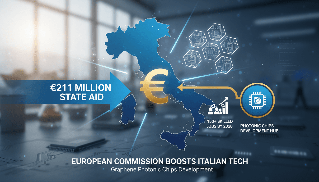 European Commission Approves €211 Million State Aid for Graphene Photonic Chips Development in Italy