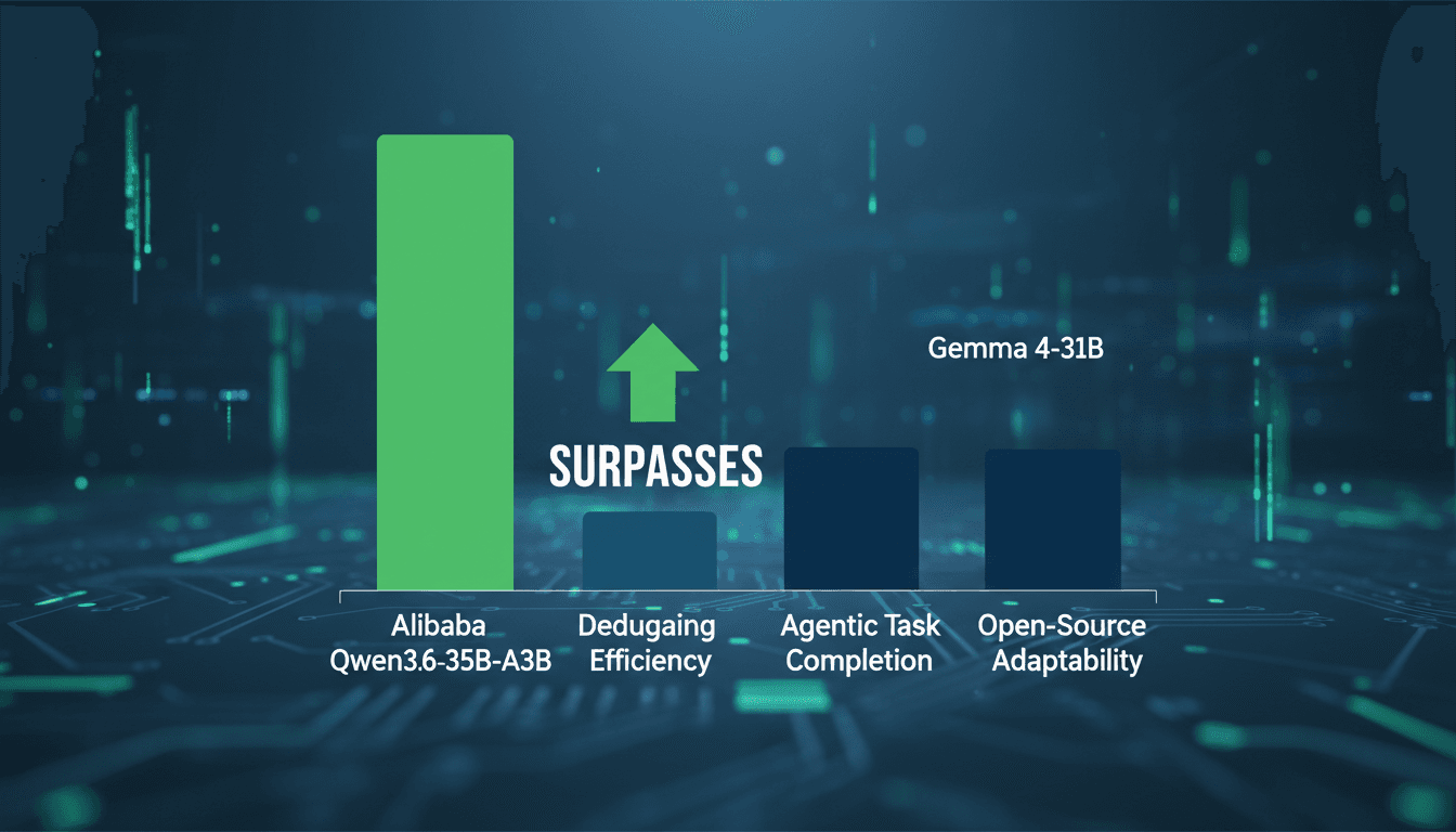 Alibaba's Qwen3.6-35B-A3B Model Surpasses Google's Gemma 4 in AI Coding Benchmarks