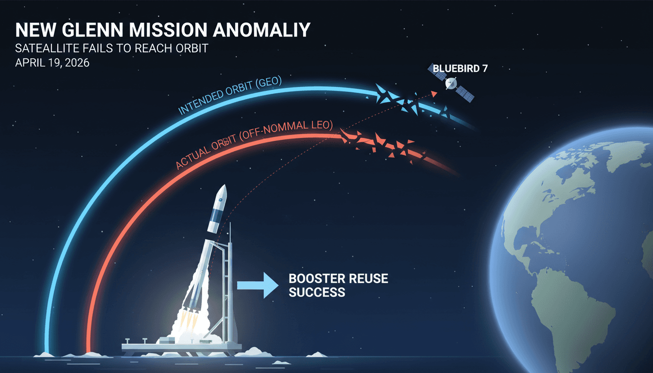 Blue Origin's New Glenn Rocket Achieves First Booster Reuse but Fails to Place Satellite in Correct Orbit