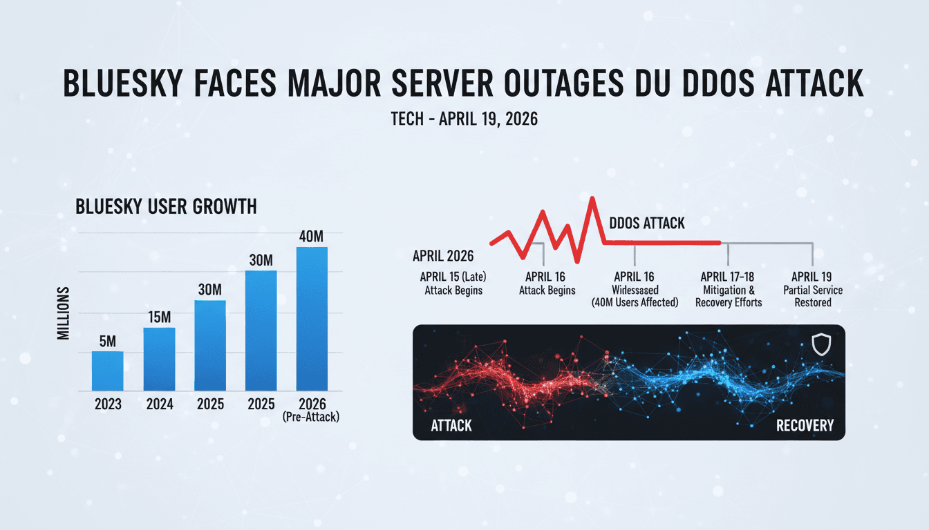 Bluesky Faces Major Server Outages Due to DDoS Attack