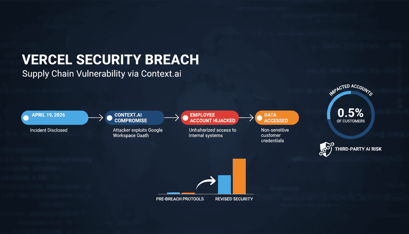 Vercel faces security breach linked to third-party AI tool Context.ai