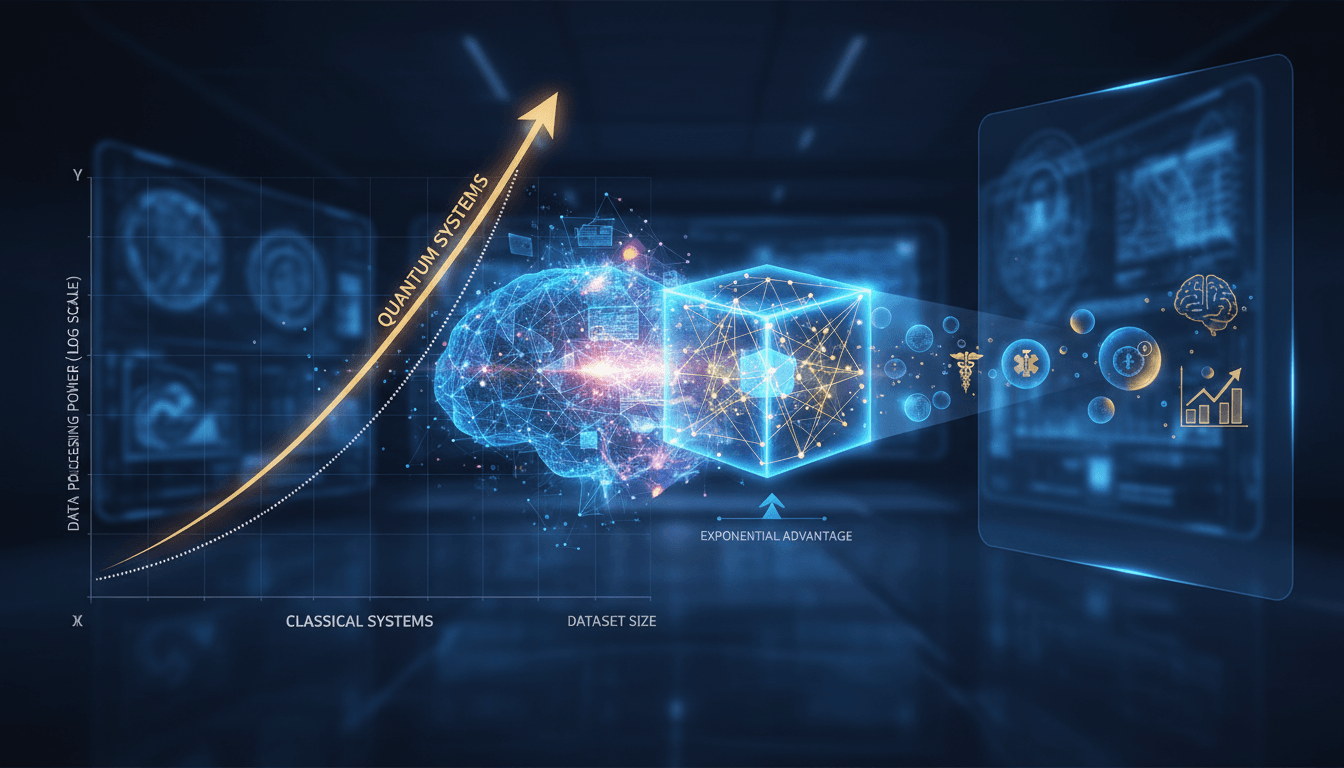 Quantum Computers Achieve Exponential Advantage in AI Data Processing