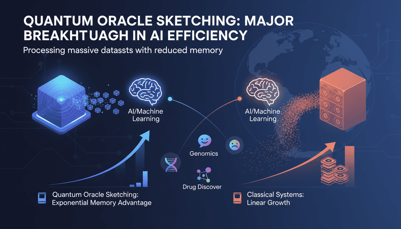 Quantum Oracle Sketching Achieves Major Breakthrough in Machine Learning Efficiency